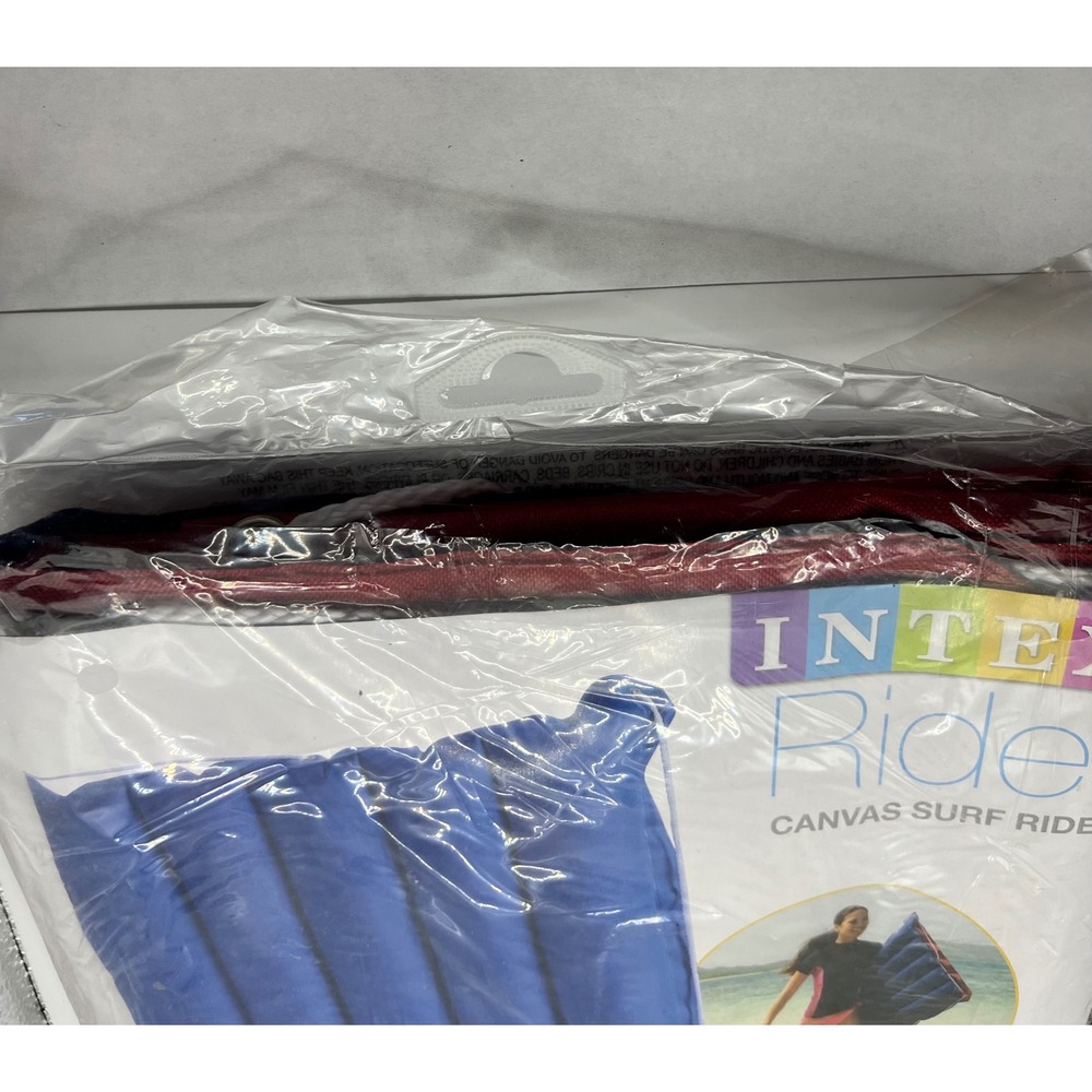 Intex Rider Canvas Surf Rider One Rider Blue Red Adults Only 45x29 - Picture 6 of 7
